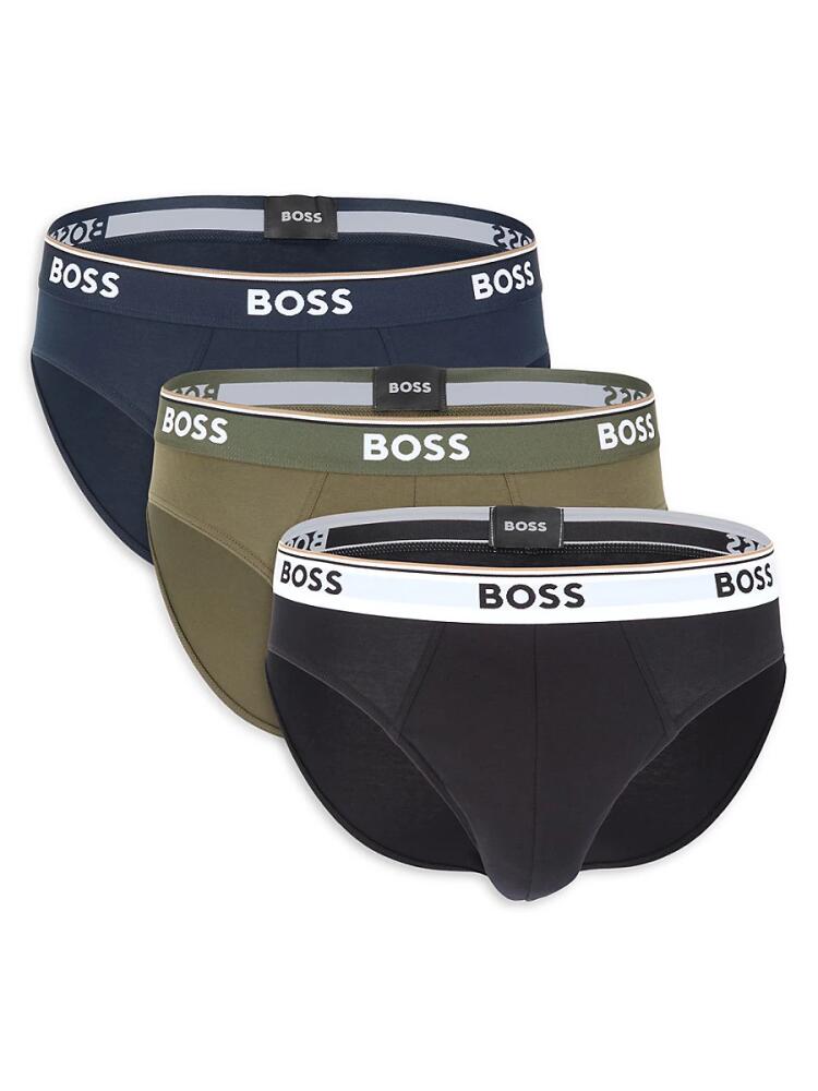 BOSS Men's 3-Pack Logo Briefs Cover