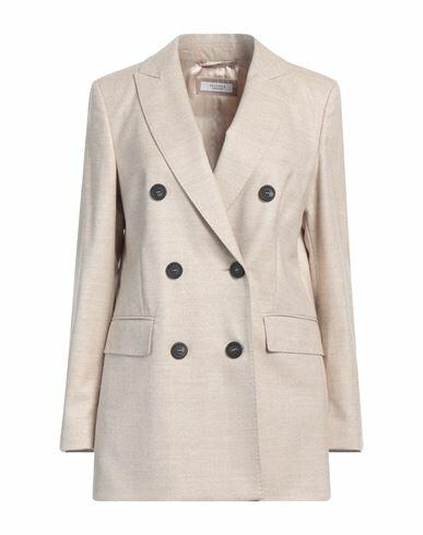 Peserico Woman Blazer Beige Virgin Wool, Polyamide, Polyester, Elastane Cover