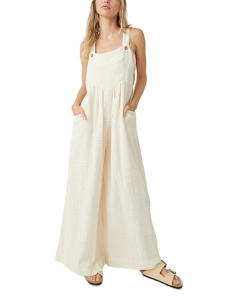 Free People Sundrenched Wide Leg Overalls Cover