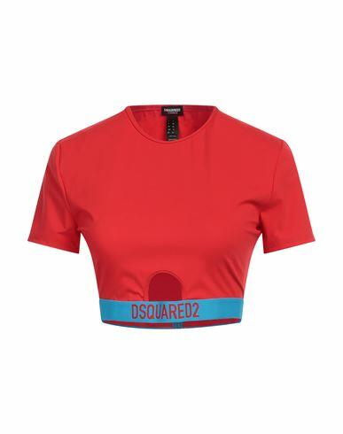 Dsquared2 Woman Undershirt Red Polyamide, Elastane Cover