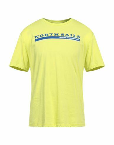 North Sails Man T-shirt Yellow Cotton Cover