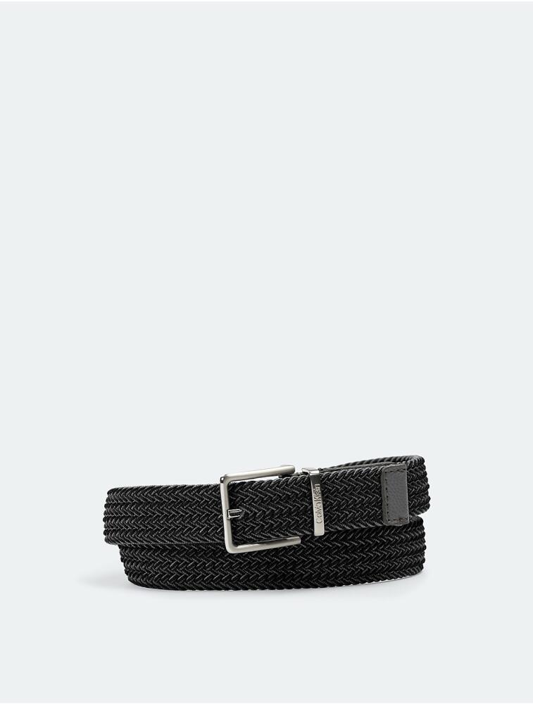 Calvin Klein Boys' Boys Mixed Media Harness Belt - Black Cover