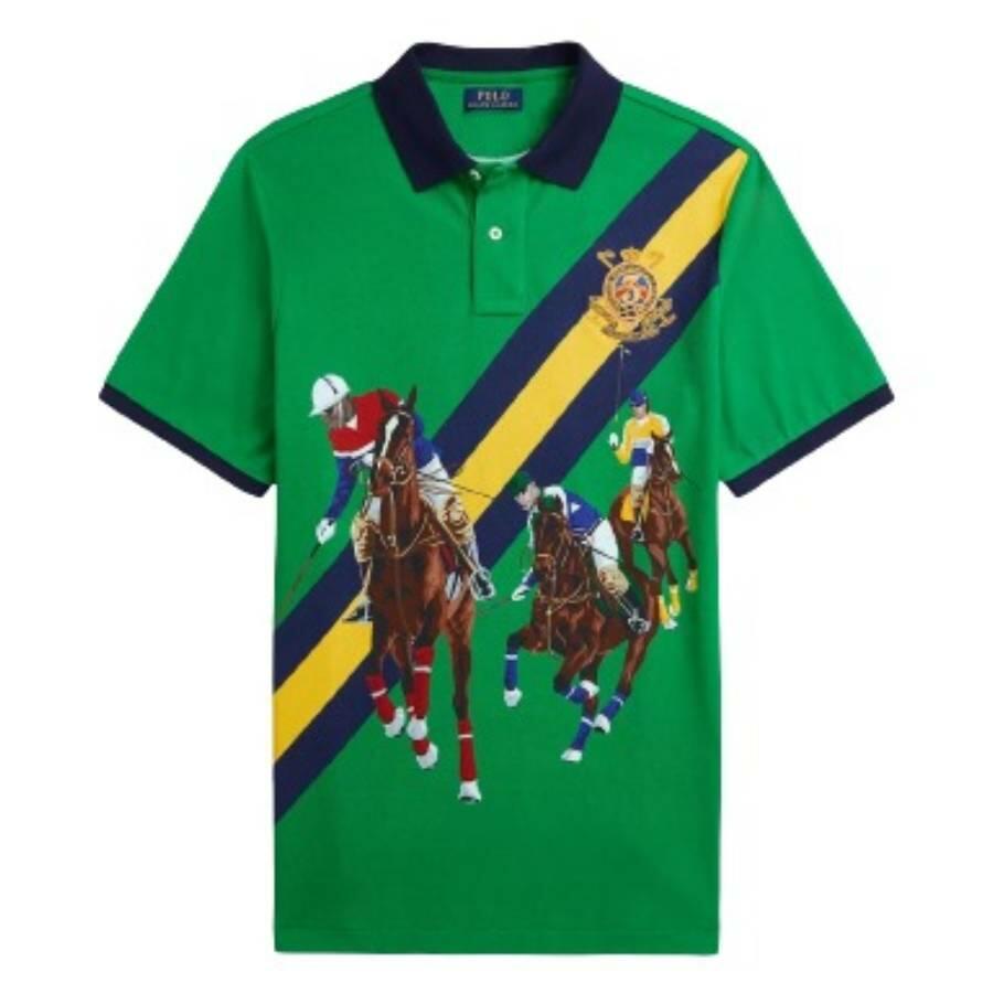 Polo Ralph Lauren Classic Fit Polo Match Print Polo Shirt Cover