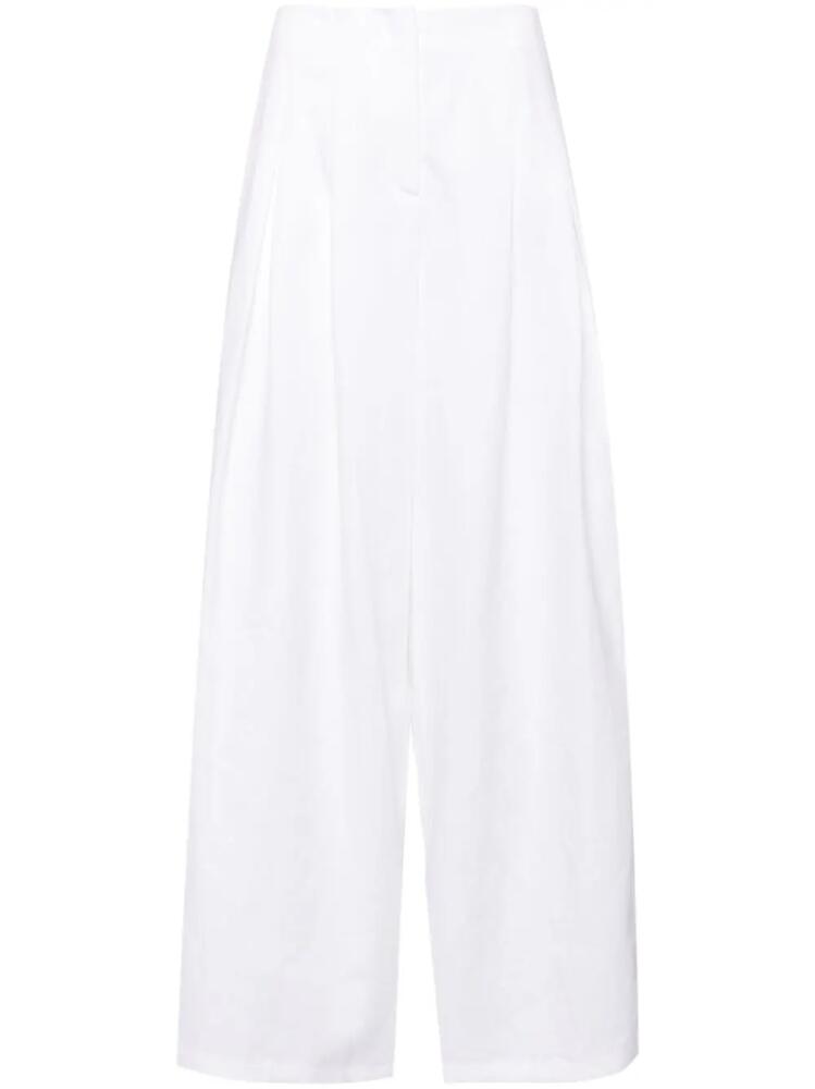 TWP high-rise palazzo pant - White Cover