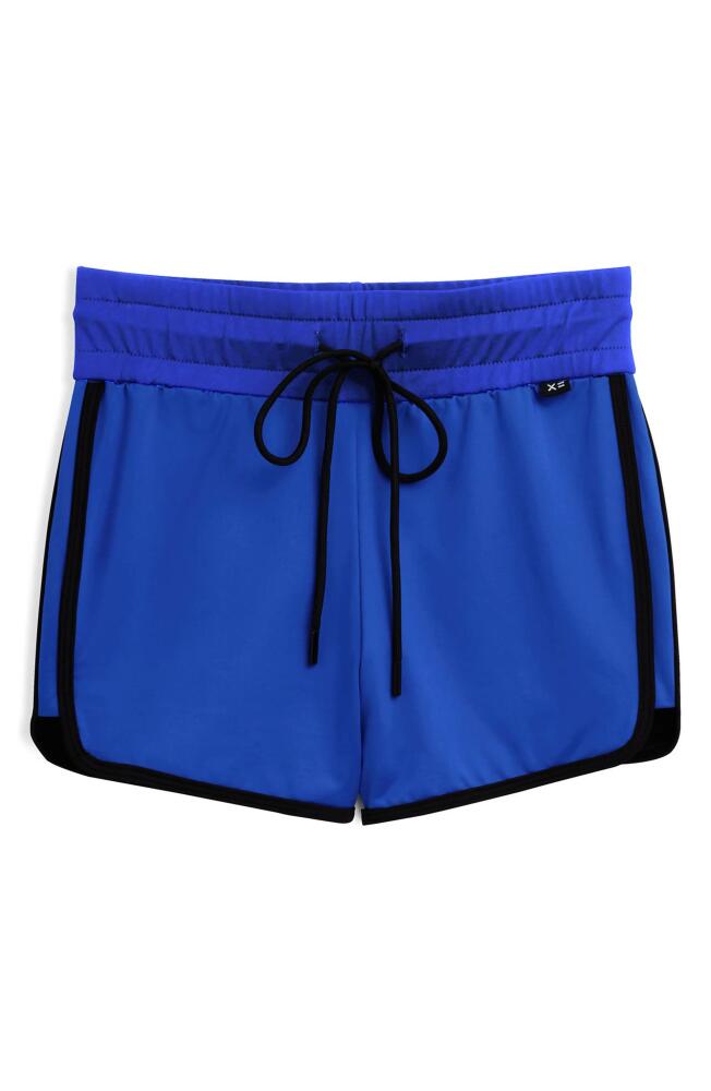 TomboyX High Waist Swim Shorts in Royal Cover