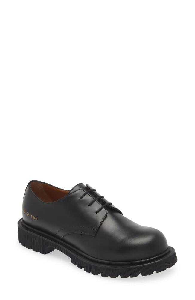 Common Projects Plain Toe Derby in 7547 Black Cover