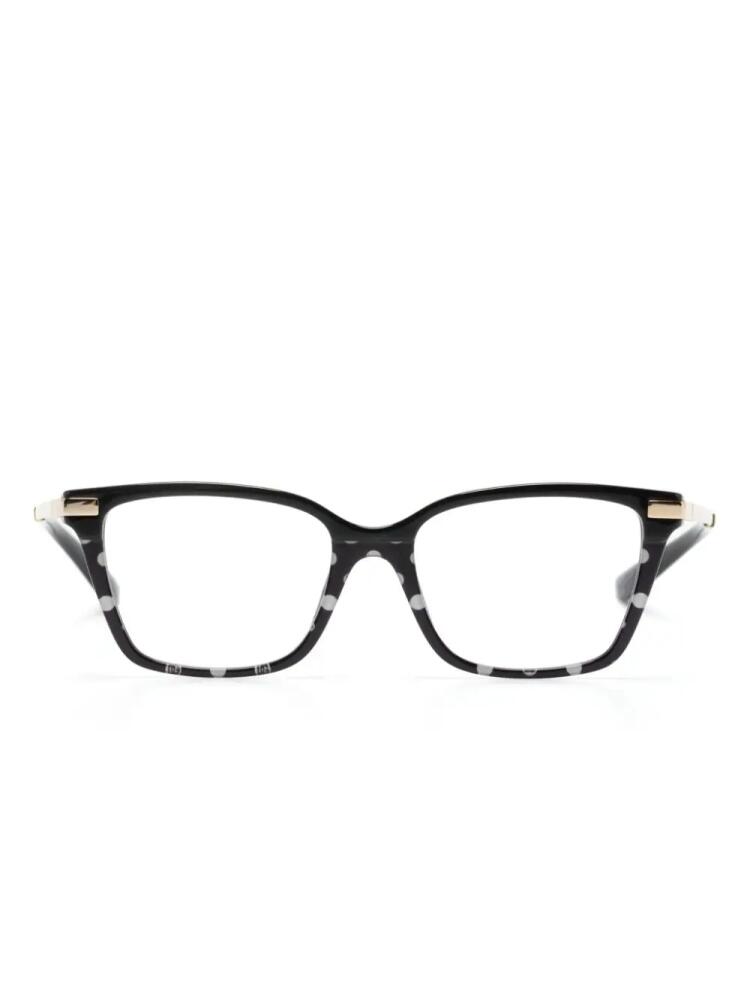 Dolce & Gabbana Eyewear polka-dot square-frame glasses - Black Cover