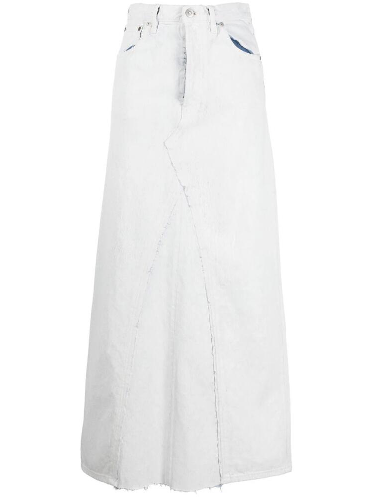 Maison Margiela denim mid-length skirt - White Cover