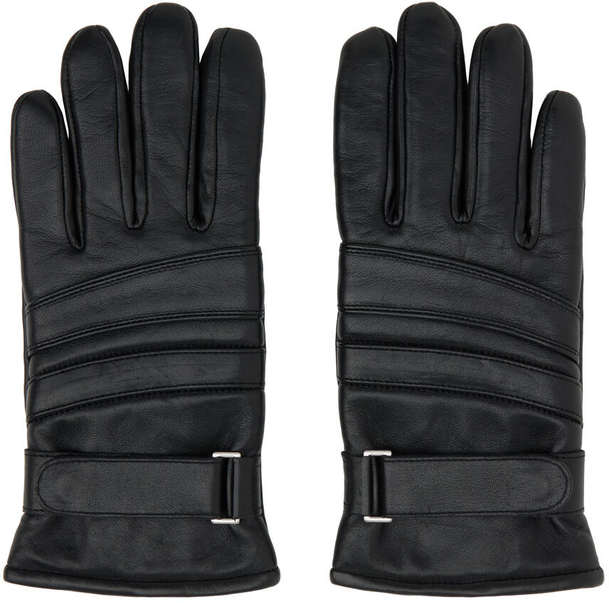 Hugo Black Leather Gloves Cover