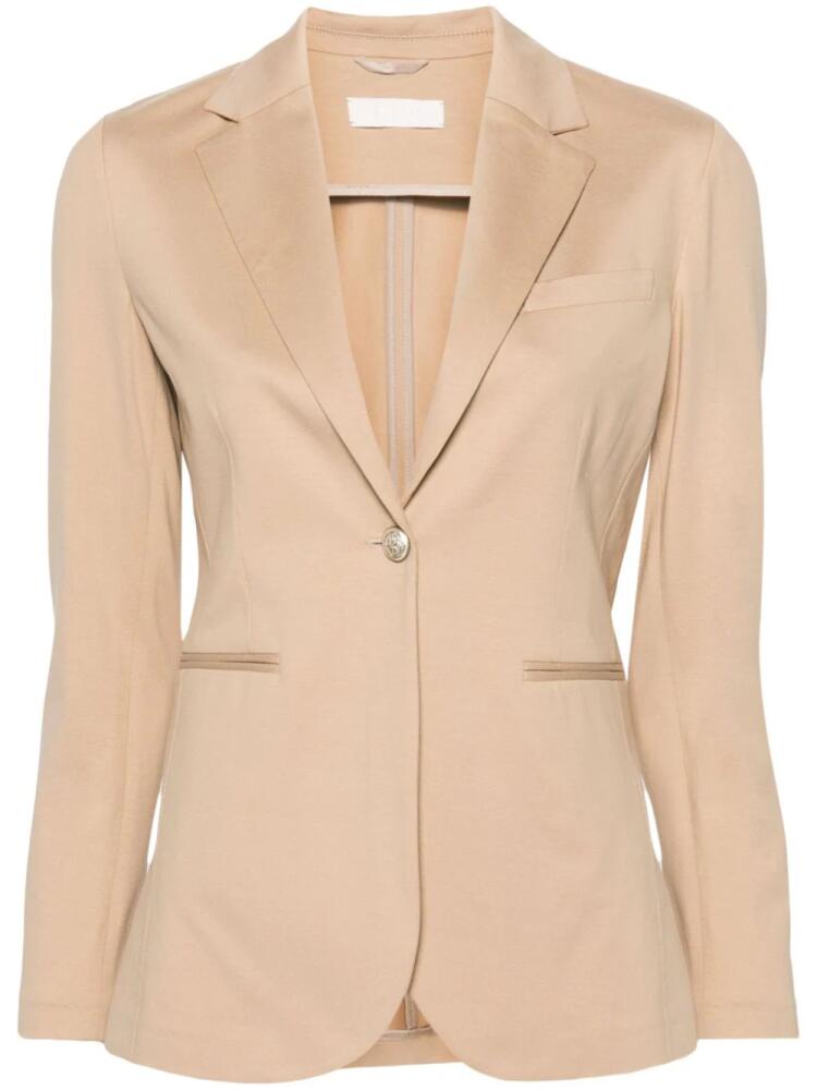 Circolo 1901 single-breasted jersey blazer - Neutrals Cover