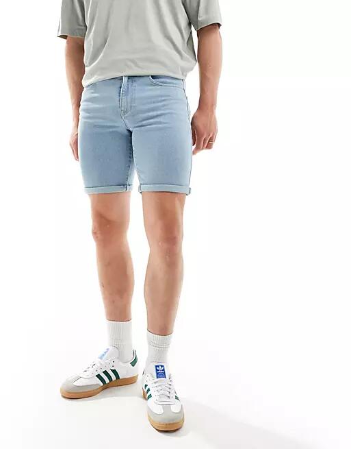 Only & Sons denim shorts in light blue Cover