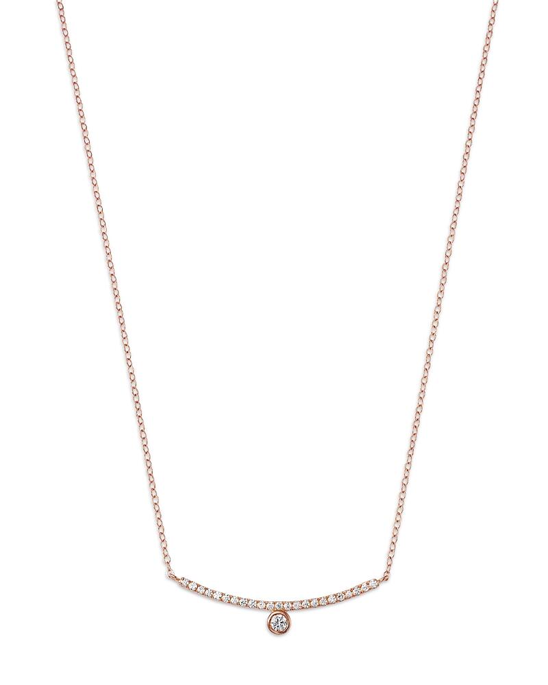 Bloomingdale's Fine Collection Diamond Bezel Bar Necklace in 14K Gold, 0.20 ct. t. w. Cover