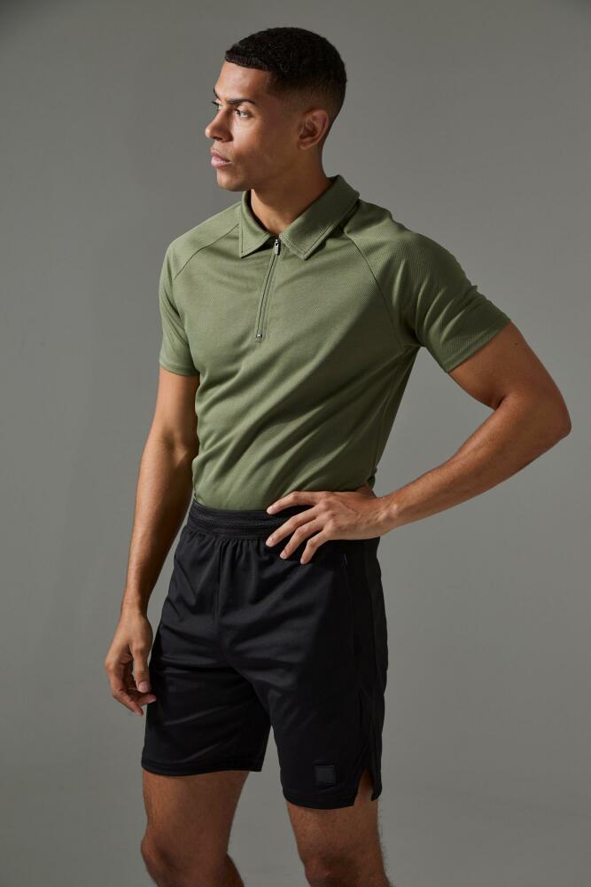 boohoo Mens Man Active Golf Polo - Green Cover