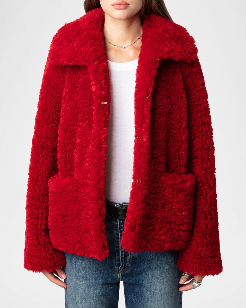 Zadig & Voltaire Fred Soft Curly Sherpa Jacket Cover