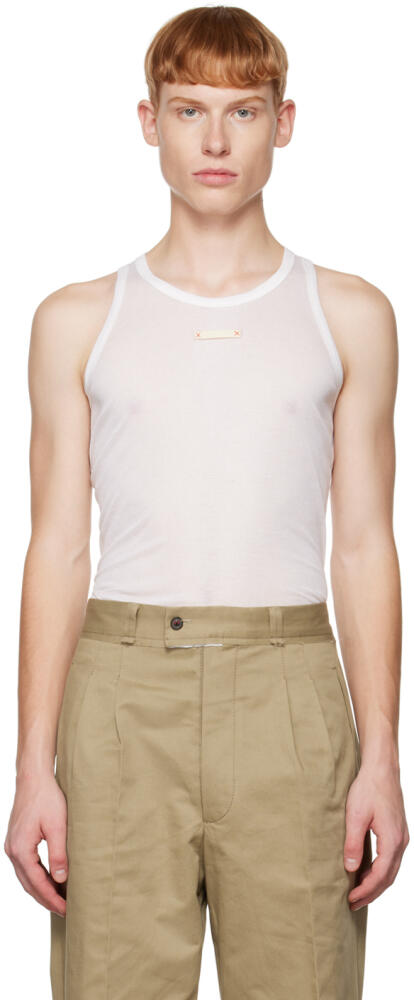 Maison Margiela White Patch Tank Top Cover