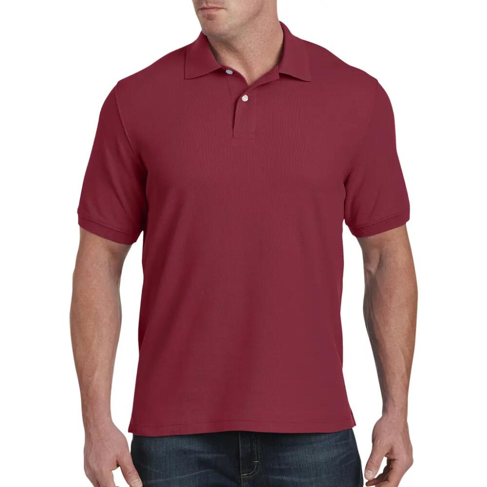 Harbor Bay by DXL Piqué Polo Shirt in Tibetan Red Cover