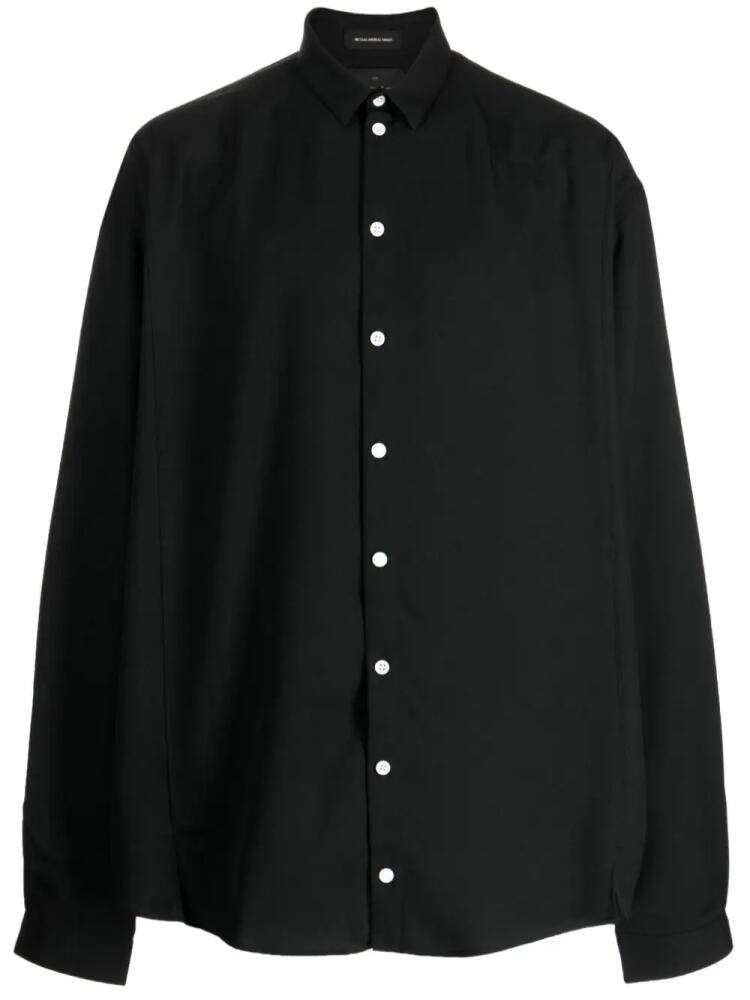 Nicolas Andreas Taralis long-sleeve cotton shirt - Black Cover