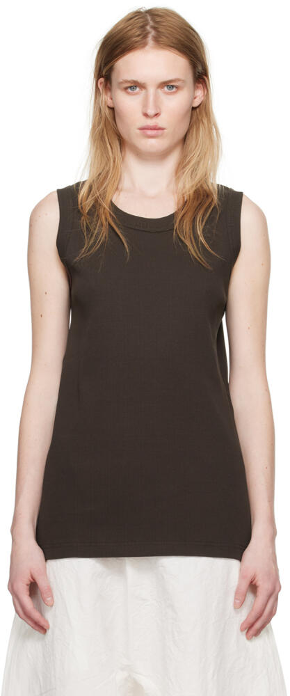 Sofie D'Hoore Brown Ribbed Tank Top Cover