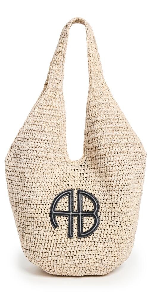 ANINE BING Small Leah Hobo Bag Tan Cover