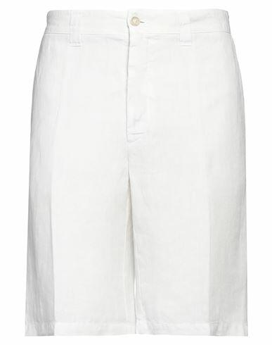 120% Lino Man Shorts & Bermuda Shorts Off white Linen Cover