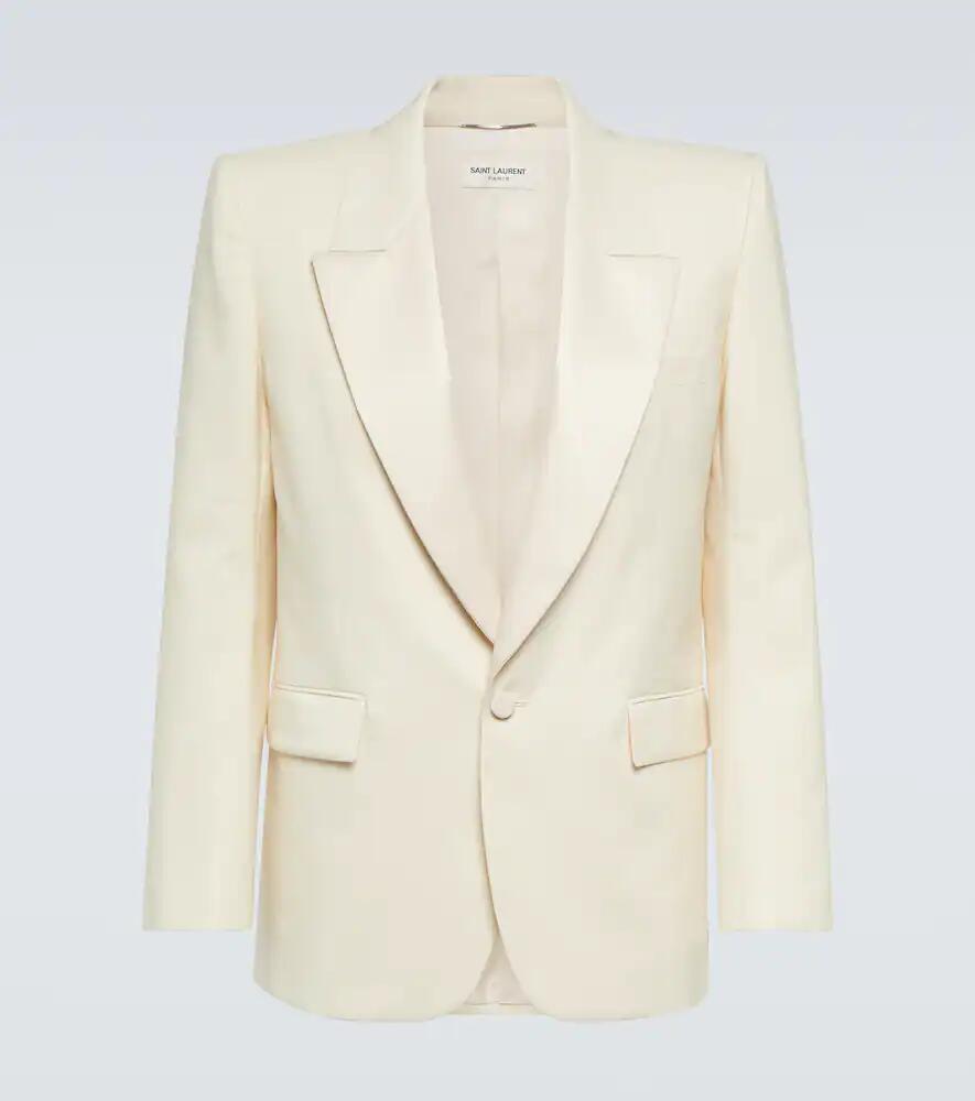 Saint Laurent Silk single-breasted blazer Cover