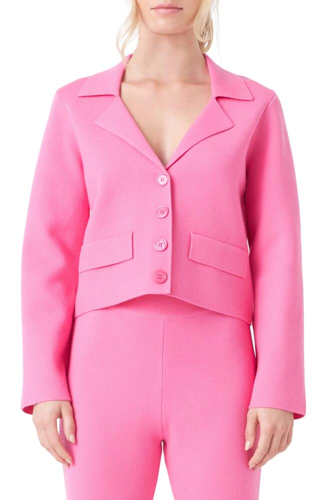 Endless Rose Sweater Blazer in Pink Cover