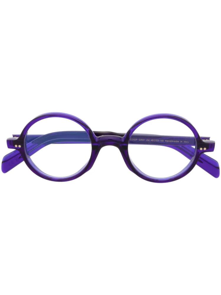 Cutler & Gross round frame glasses - Blue Cover