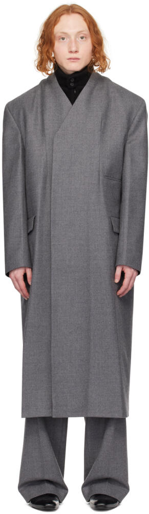 16Arlington SSENSE Exclusive Gray Talone Coat Cover