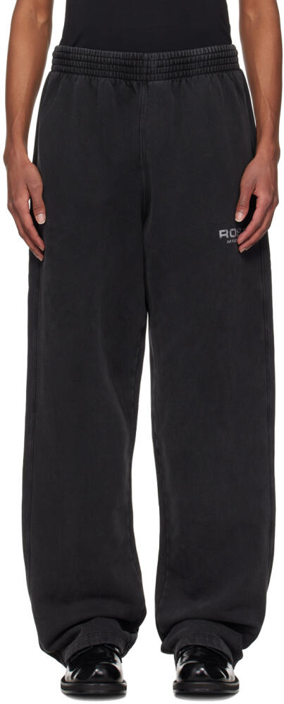 Martine Rose Black Wide Leg Track Pants Cover