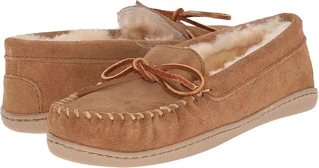 Minnetonka Sheepskin Hardsole Moc (Golden Tan) Women's Moccasin Shoes Cover