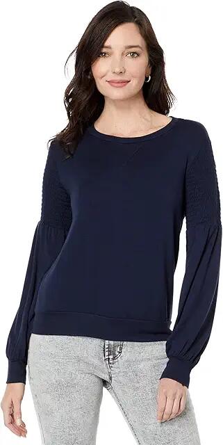 LAmade Leandra Smocked Pullover (Dark Night) Women's Clothing Cover