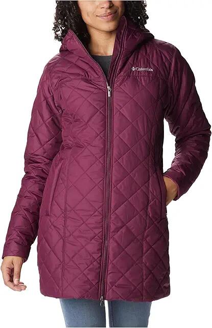 Columbia Copper Crest Long Jacket (Marionberry) Women's Clothing Cover