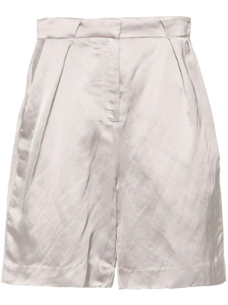 Calvin Klein satin tailored shorts - Grey Cover