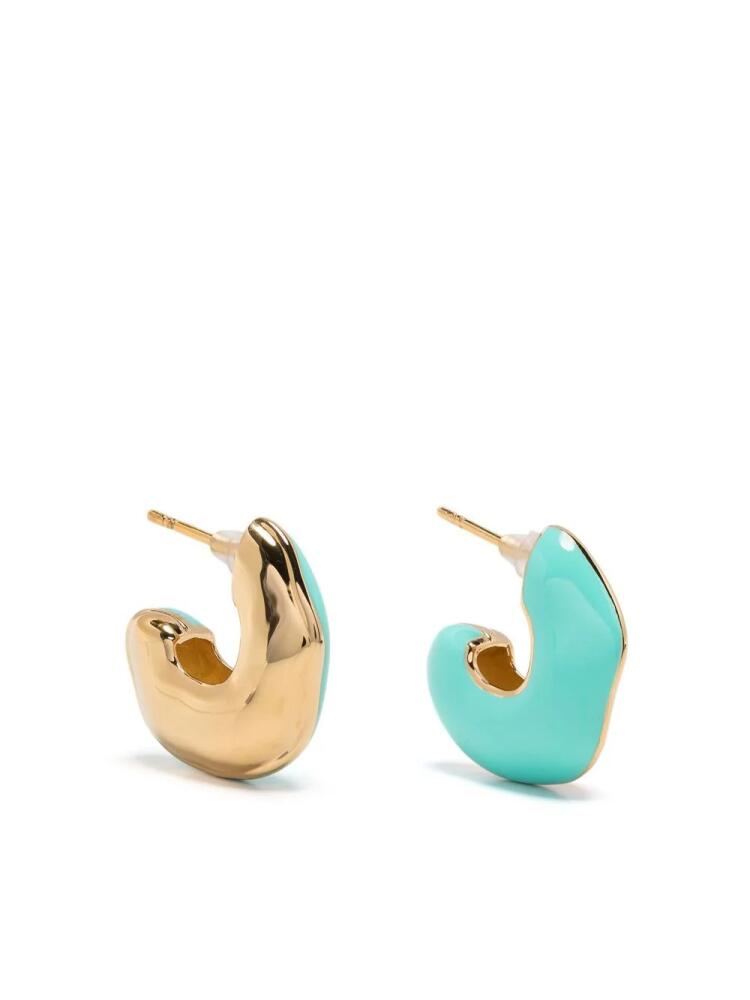 Missoma chunky half-hoop earrings - Blue Cover