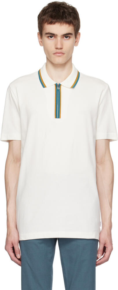 PS by Paul Smith Off-White Half Zip Polo Cover