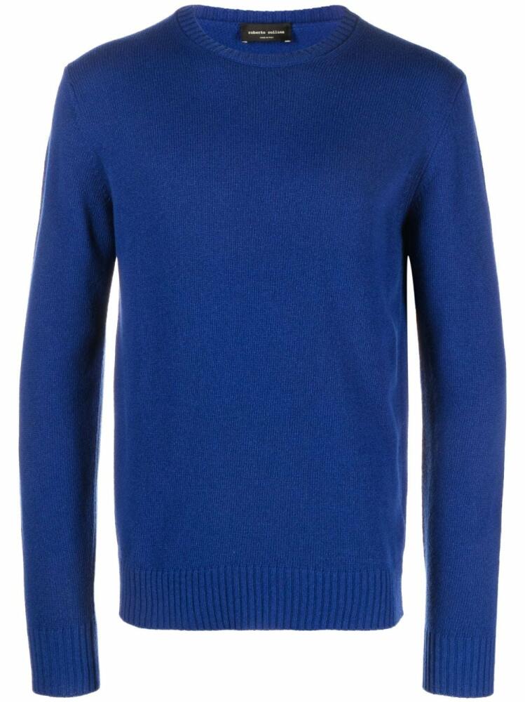 Roberto Collina crew-neck merino-cashmere jumper - Blue Cover