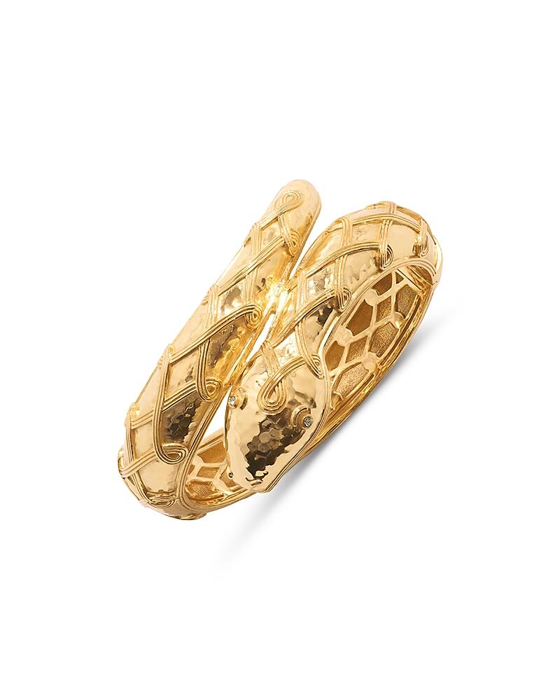 Capucine De Wulf Earth Goddess Serpentina Bangle Bracelet in 18K Gold Plated Cover