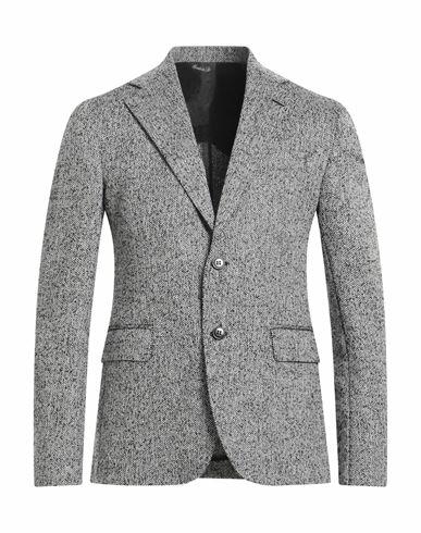 Brian Dales Man Blazer Black Alpaca wool, Wool, Silk, Polyester Cover