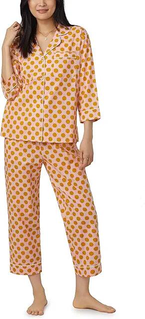 Bedhead PJs 3/4 Sleeve Cropped PJ Set (Call Button) Women's Pajama Sets Cover