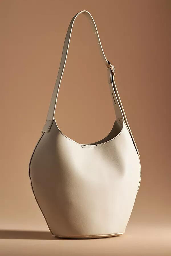 By Anthropologie Faux Leather Bucket Tote Cover