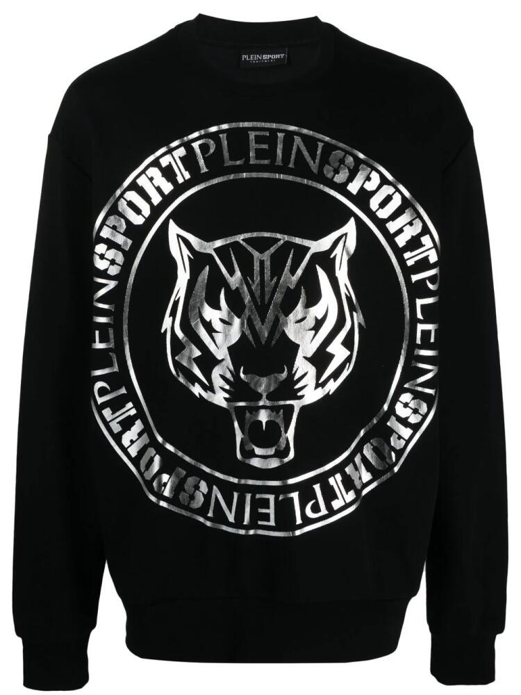 Plein Sport tiger logo-print sweatshirt - Black Cover