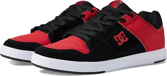 DC Cure Casual Low Top Skate Shoes Sneakers (Black/Red/Black) Men's Shoes Cover