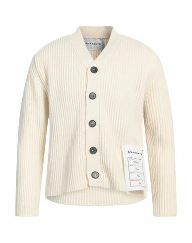 Amaranto Man Cardigan Cream Wool Cover