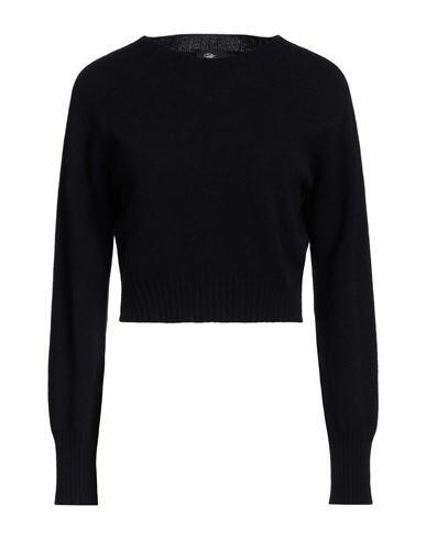 Blumarine Woman Sweater Midnight blue Virgin Wool, Cashmere Cover