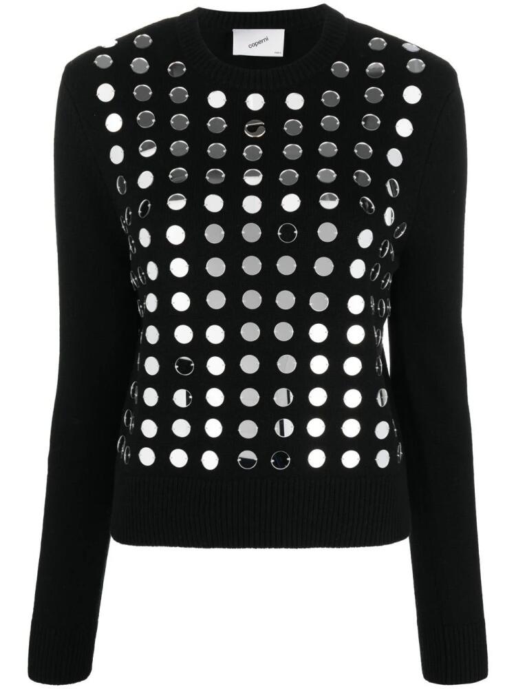 Coperni mirror-sequin jumper - Black Cover