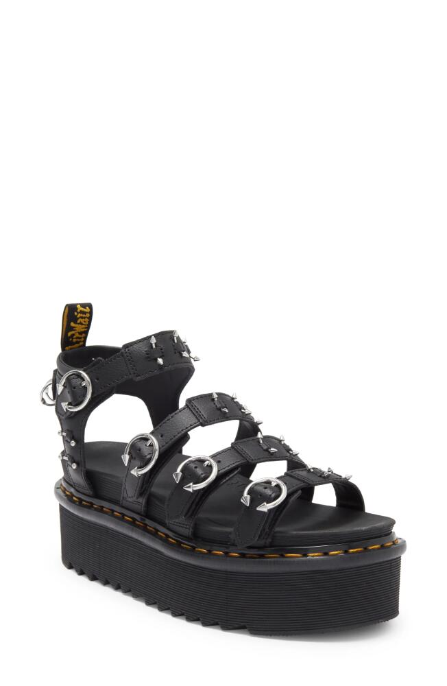 Dr. Martens Blaire Quad Platform Strappy Sandal in Black Athena Cover