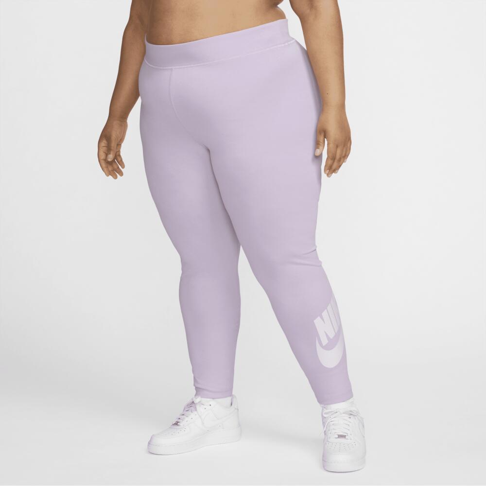 Women's Nike Sportswear Classics High-Waisted Graphic Leggings (Plus Size) in Purple Cover