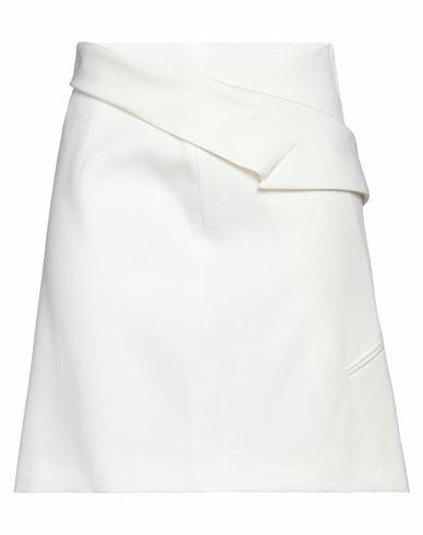 Alexander Mcqueen Woman Mini skirt Ivory Wool Cover