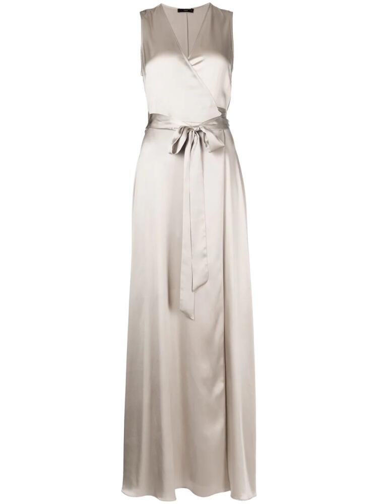 VOZ Frontward wrap maxi dress - Grey Cover