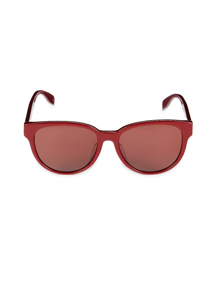 Alexander McQueen Women's 56MM Rectangle Sunglasses - Red Cover